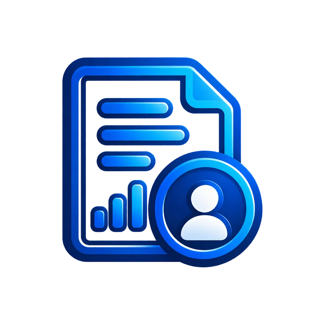 Icône de document et d’utilisateur représentant la collecte et l’utilisation des renseignements